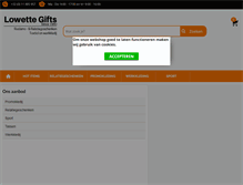 Tablet Screenshot of lowette-gifts.be